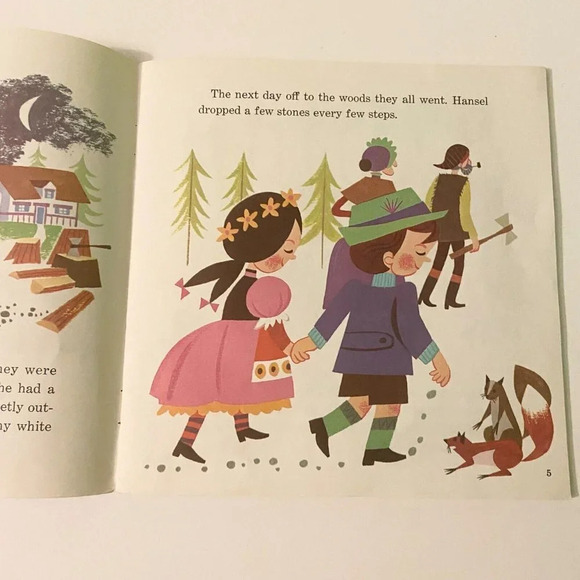 Vintage 1967 Disney Hansel and Gretel 7 Inch Record and Book - Picture 6 of 15